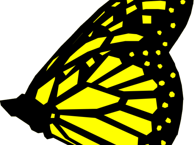 Monarch Butterfly Clipart Yellow Butterfly - Clip Art (640x480), Png Download