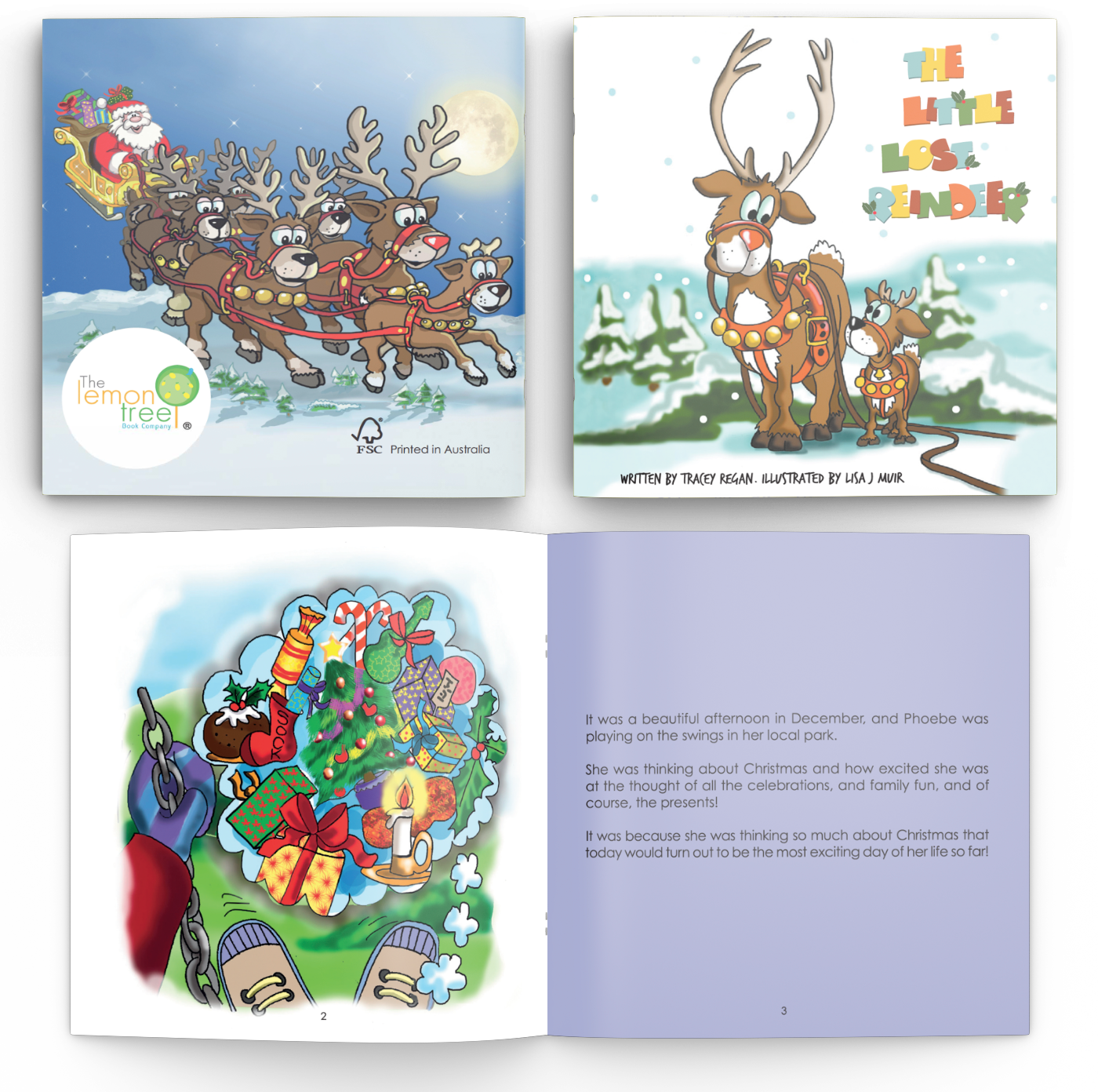 The Lost Reindeer - Reindeer (1400x1392), Png Download