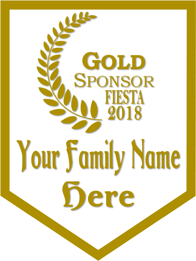 Parishioner Fiesta Sponsor Gold - Calligraphy (675x891), Png Download