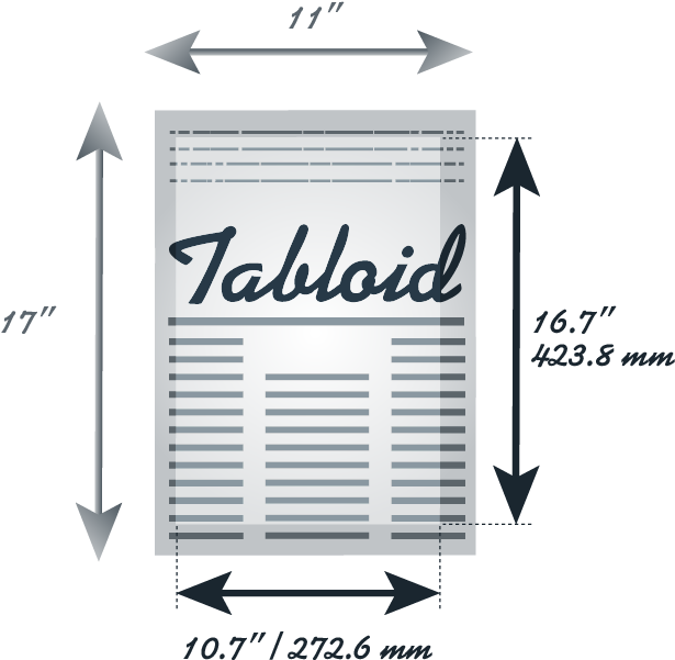 Print Surface Tabloid - Tabloid Size Cm (680x652), Png Download