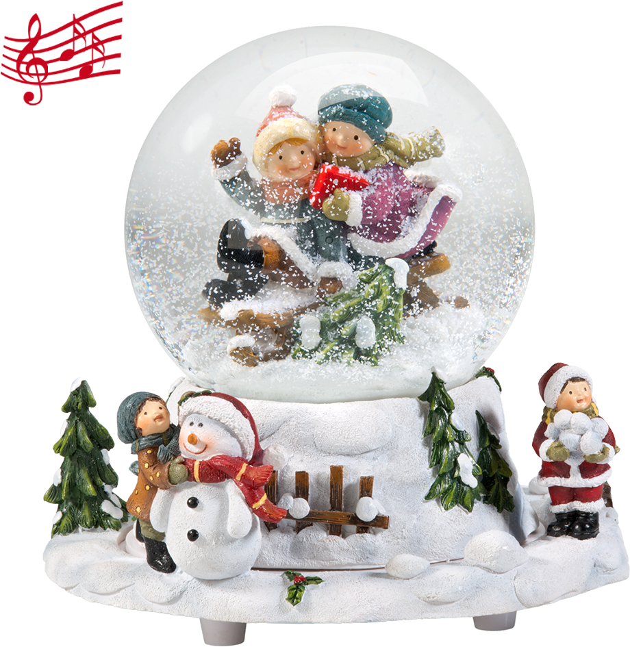 Snow Globe Music Box "play In The - Käthe Wohlfahrt Schneekugel (1000x1000), Png Download