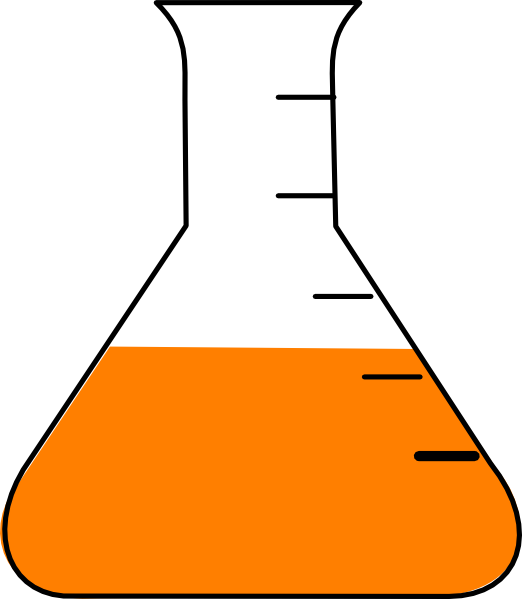 Small - Flask Clipart (522x599), Png Download