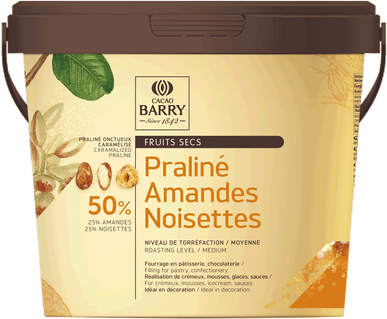 Praliné 50% Almonds Hazelnuts - Cacao Barry (1000x1000), Png Download