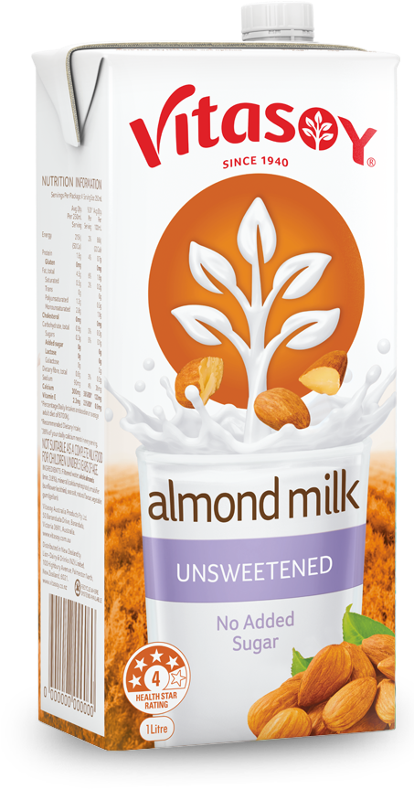 Almond Milk Unsweetened - Vitasoy Soy Milky Lite (452x872), Png Download
