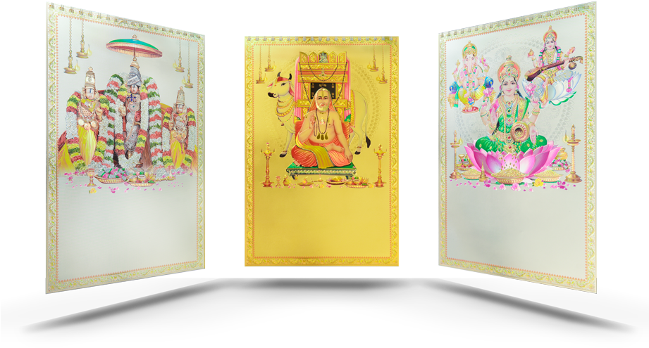 Gnanam Calenders Gold Foil Calenders - Craft (920x503), Png Download