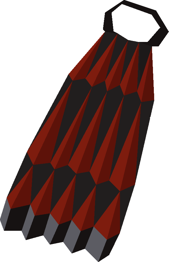 Detailed - Osrs Obsidian Cape R (569x881), Png Download