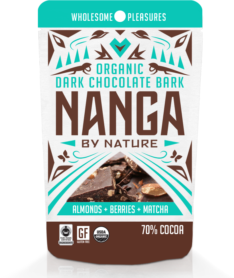 Dark Chocolate Almond Bark With Matcha Green Tea And - Chocolate (1000x1000), Png Download