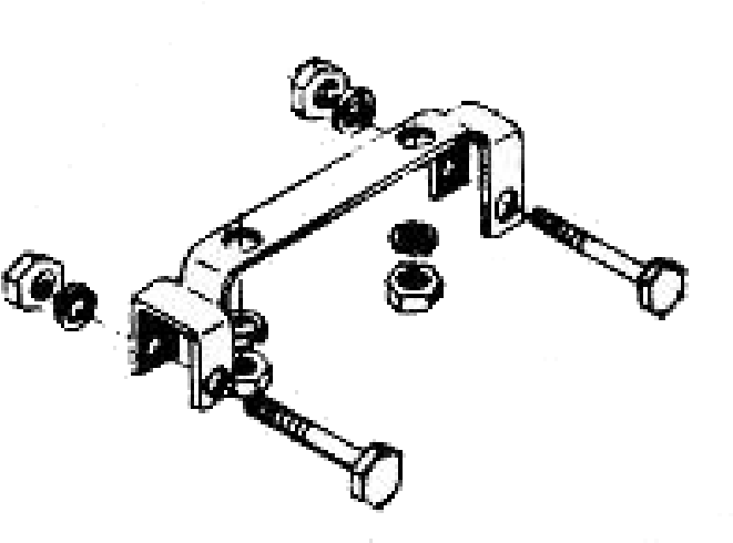 Frame Ignition Coil Bracket For The Model 93 Super - Technical Drawing (750x539), Png Download