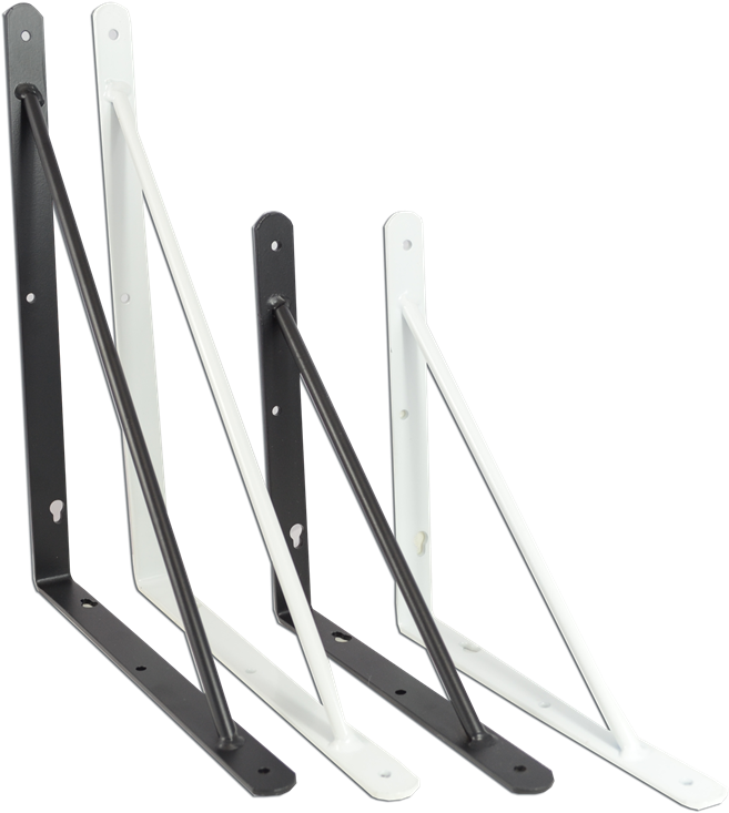 Carinya 200 X 200 X 20mm White Studio Bracket - Bicycle Frame (800x800), Png Download