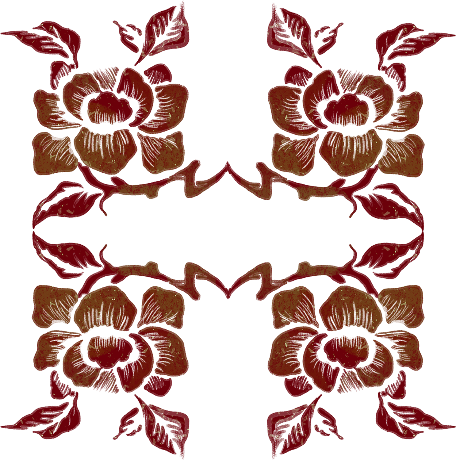 Hand Painted Chinese Style Tradition Pattern Png And - Motif (2000x2000), Png Download