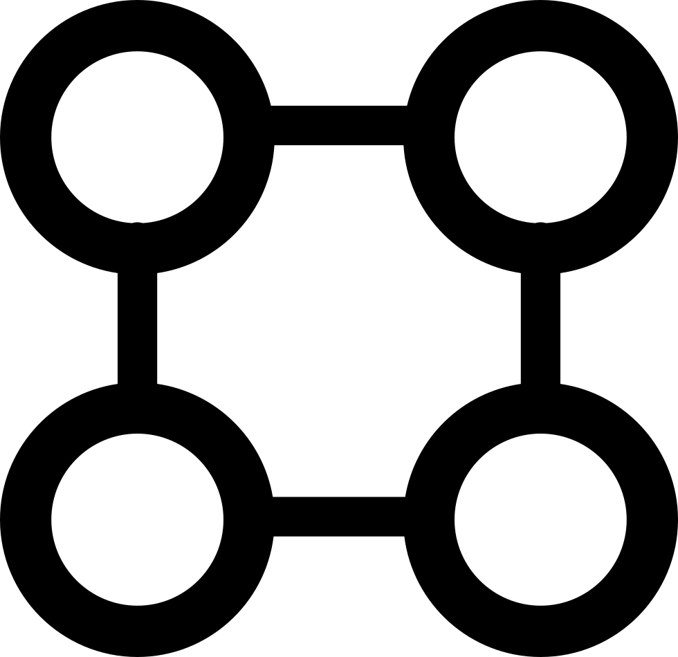 Png File - Dibujo Un Objeto Con 4 Circulos Y 4 Cuadrados (980x950), Png Download
