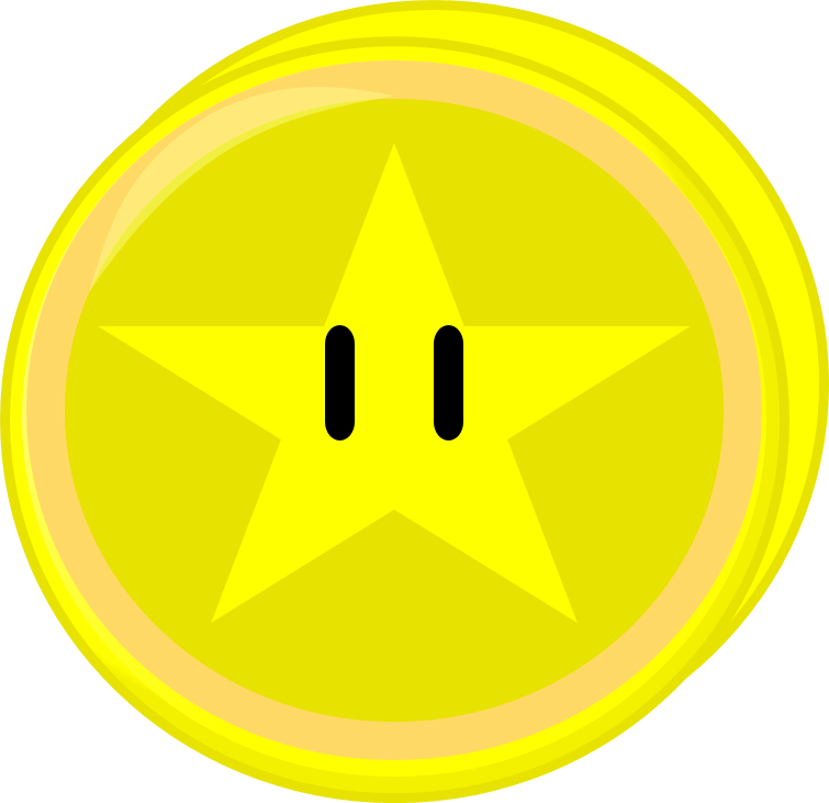 Golden Star Coin Body 3 - Circle (755x731), Png Download