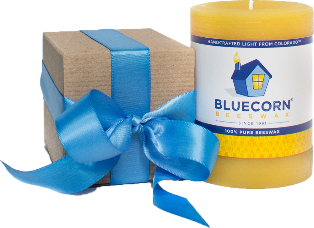 Bluecorn 100% Beeswax Candles, $14-24 - Candle (1000x726), Png Download
