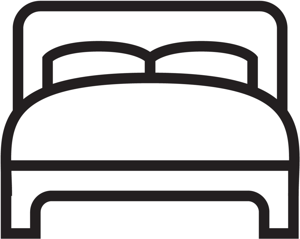 Baanjasmine Icon Bed - Free Bed Icon (1000x999), Png Download