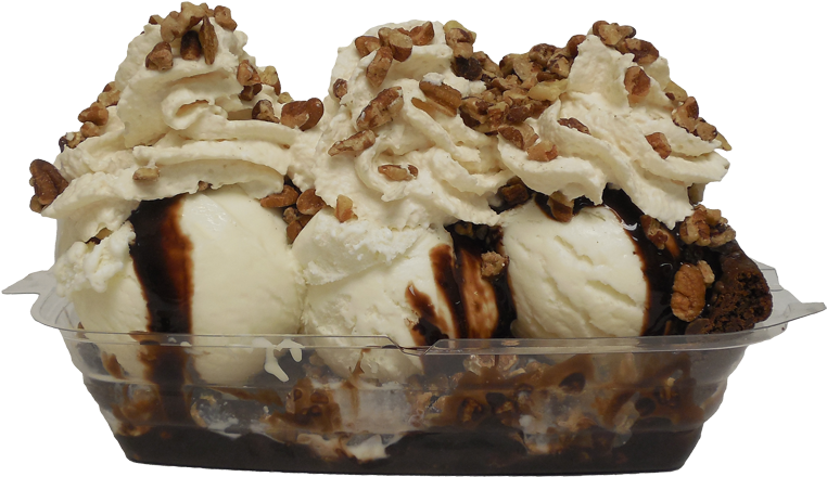 Babcock Brownie Boat Sundae - Ice Cream Sundae Clear Background (900x600), Png Download