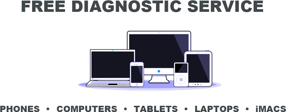 Looking For A Place To Fix Your Broken Iphone Or Samsung - Output Device (1920x450), Png Download