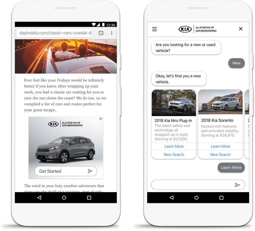 Mobile Device Demo Photos - Chatbot Ad Adlingo (848x770), Png Download