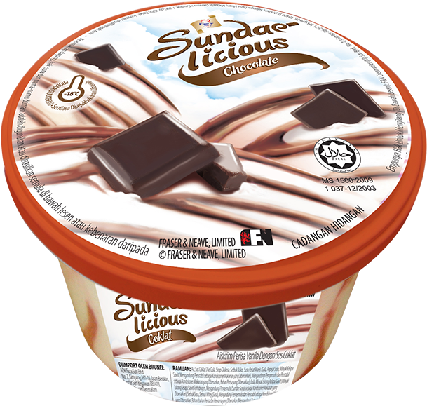 F&n King S Chocolate Sundae-licious Vanilla Flavoured - King Ice Cream Malaysia (640x640), Png Download