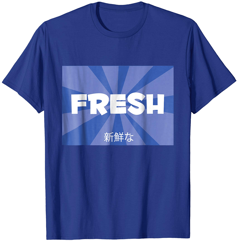 Fresh With Japanese Text T-shirt - Active Shirt (1000x1016), Png Download