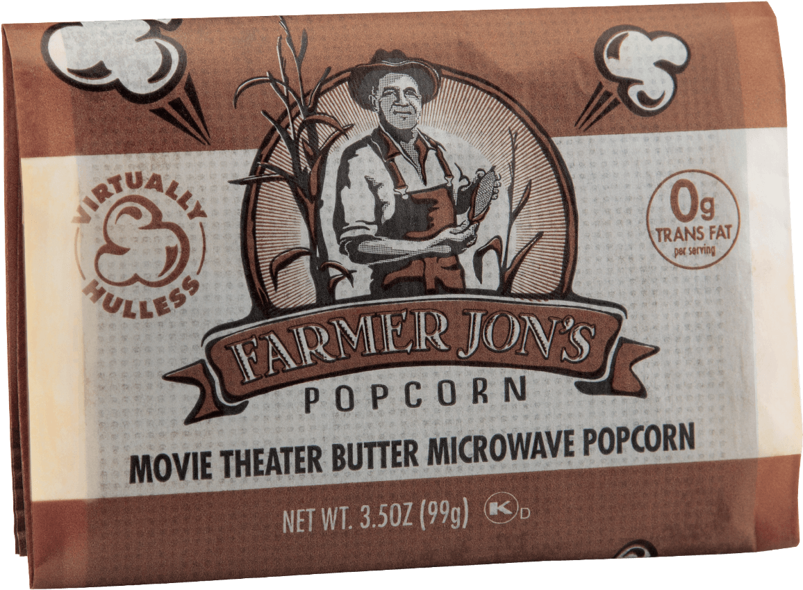 Movie Theater Butter Microwave Popcorn - Cartoon (1400x1400), Png Download