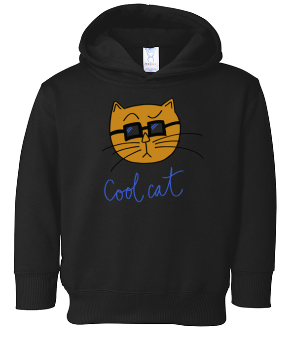 Cool Cat - Sweatshirt (602x973), Png Download