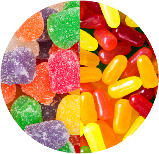 Dots Vs Mike And Ike's - Hard Candy (775x551), Png Download