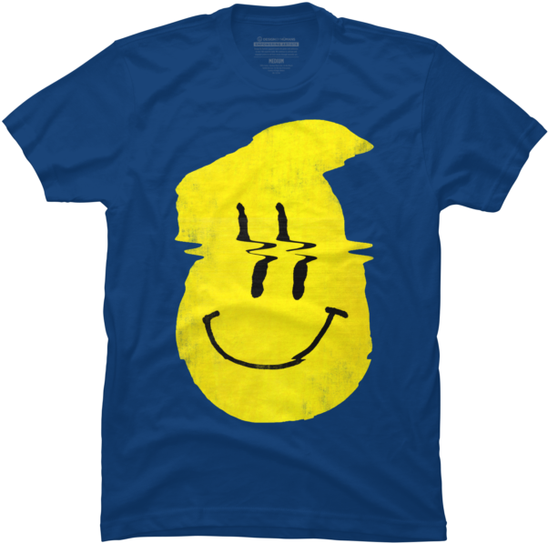 Glitch Smiley - T-shirt (650x650), Png Download