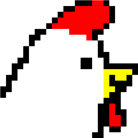 Drawn Pixel Art Chicken - Star Mario Pixel Png (640x480), Png Download