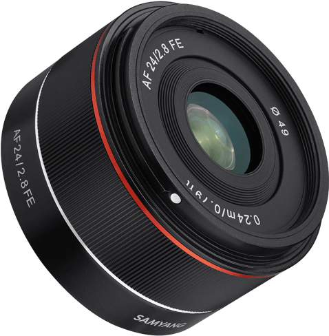 1530882228 - Samyang Af 24mm F/2.8 Fe Lens For Sony E (750x540), Png Download