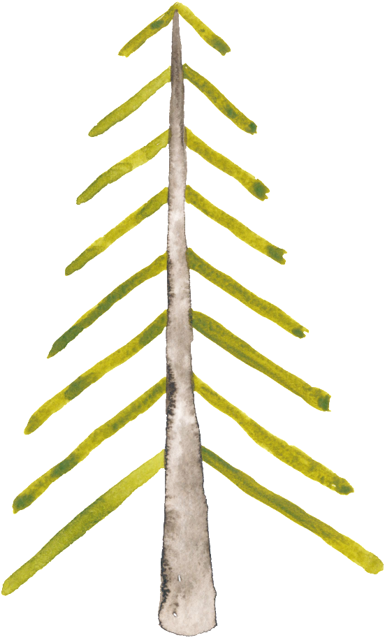 Arbol De Navidad De Png Transparente Amarillo Pintado (1024x1024), Png Download