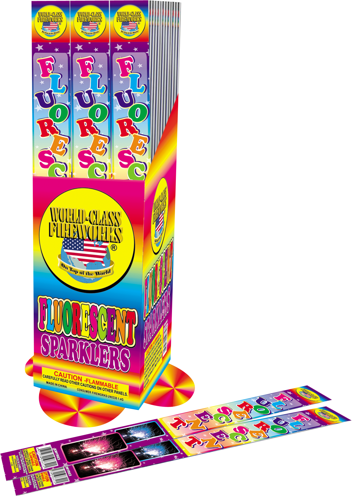 Buy Fireworks, Www - Fluorescent Sparklers (1358x1772), Png Download