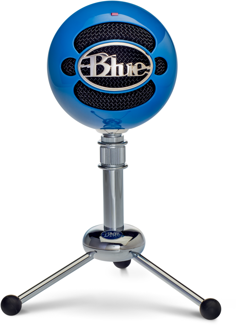 Snowball Classic Studio-quality Usb Microphone - Blue Snowball Mic Blue (850x1119), Png Download