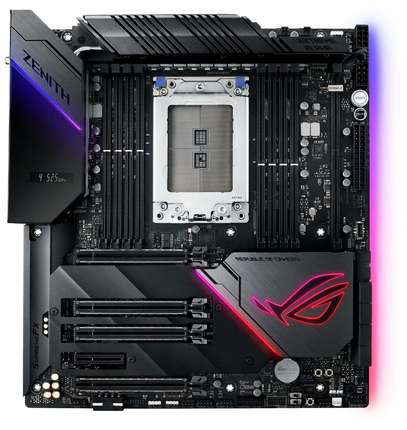 The Cooling Design Gets An Upgrade Through The Use - Asus Zenith Extreme Alpha (1440x1557), Png Download