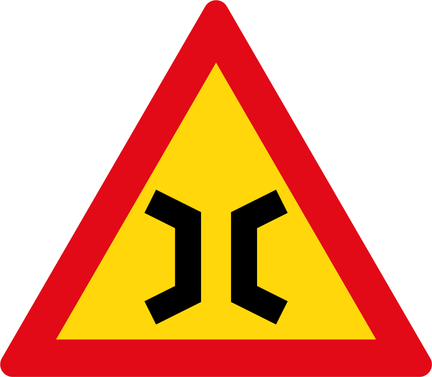 Sadc Road Sign Tw326 - Danger Sign On Road (879x768), Png Download