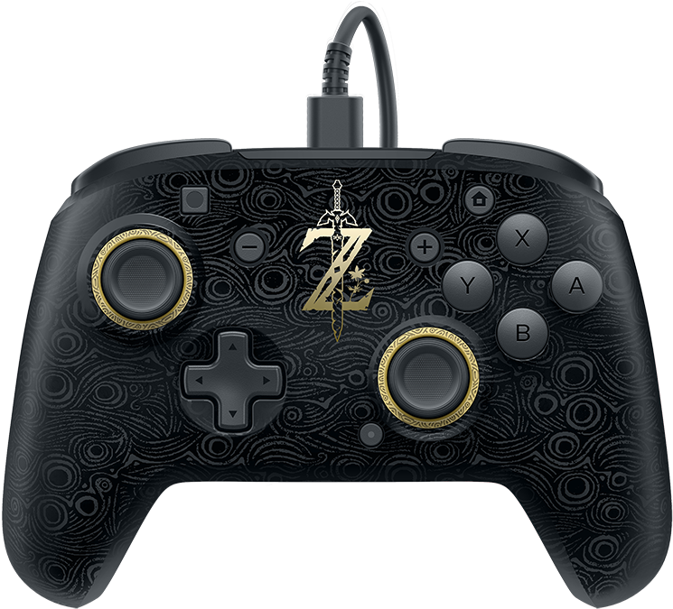 Buy Switch Breath Of Wild Faceoff Deluxe Wired Pro - Zelda Pro Controller For Switch (800x800), Png Download