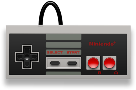 Nintendo Controller Ftestickers - Nes Controller (1024x1024), Png Download