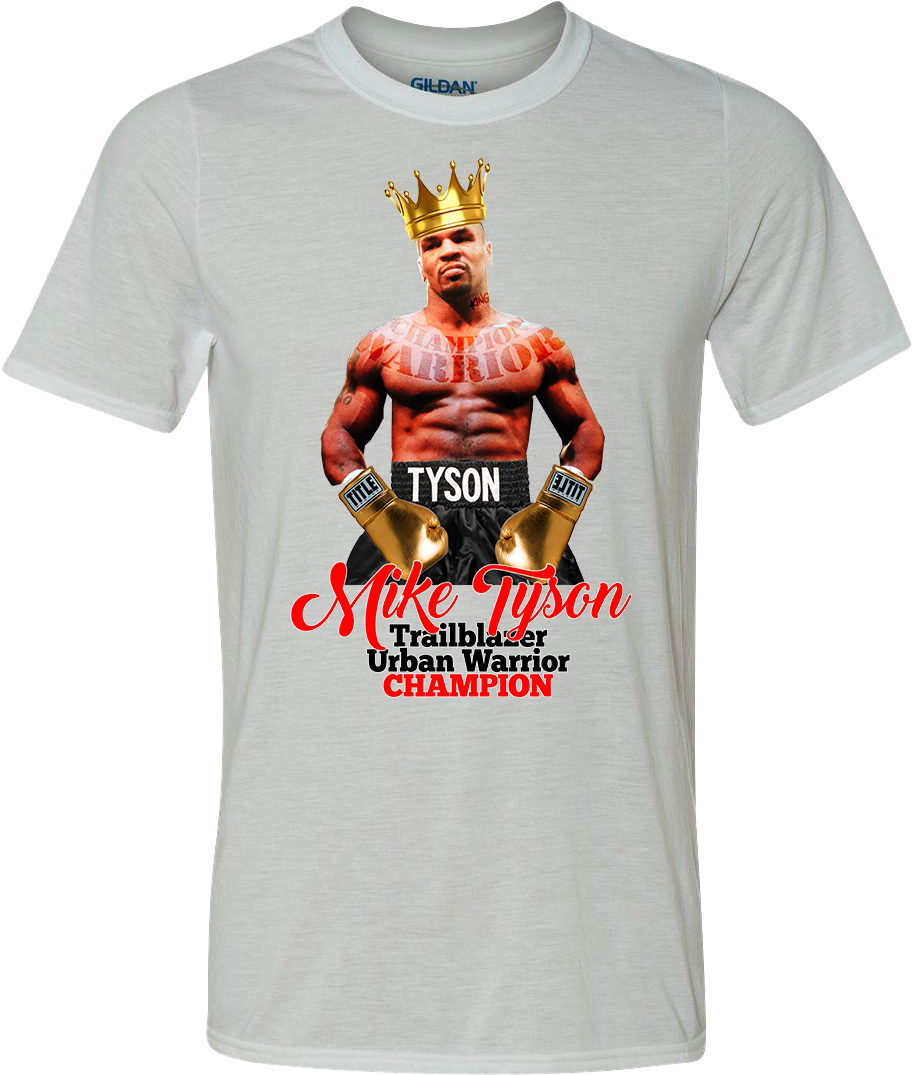 Iron Mike Tyson- Men's/unisex - Gildan 8000 Safety Green (1000x1250), Png Download