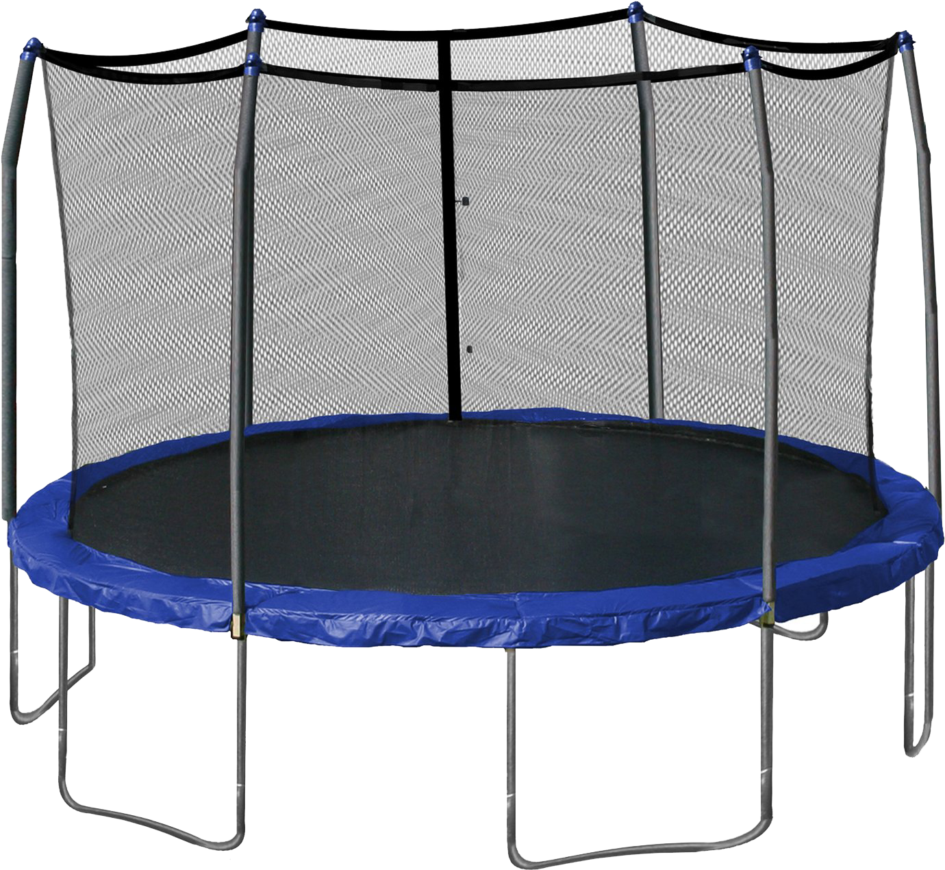 Trampoline Png Clipart - 14 Foot Trampoline With Basketball Hoop (1500x1500), Png Download