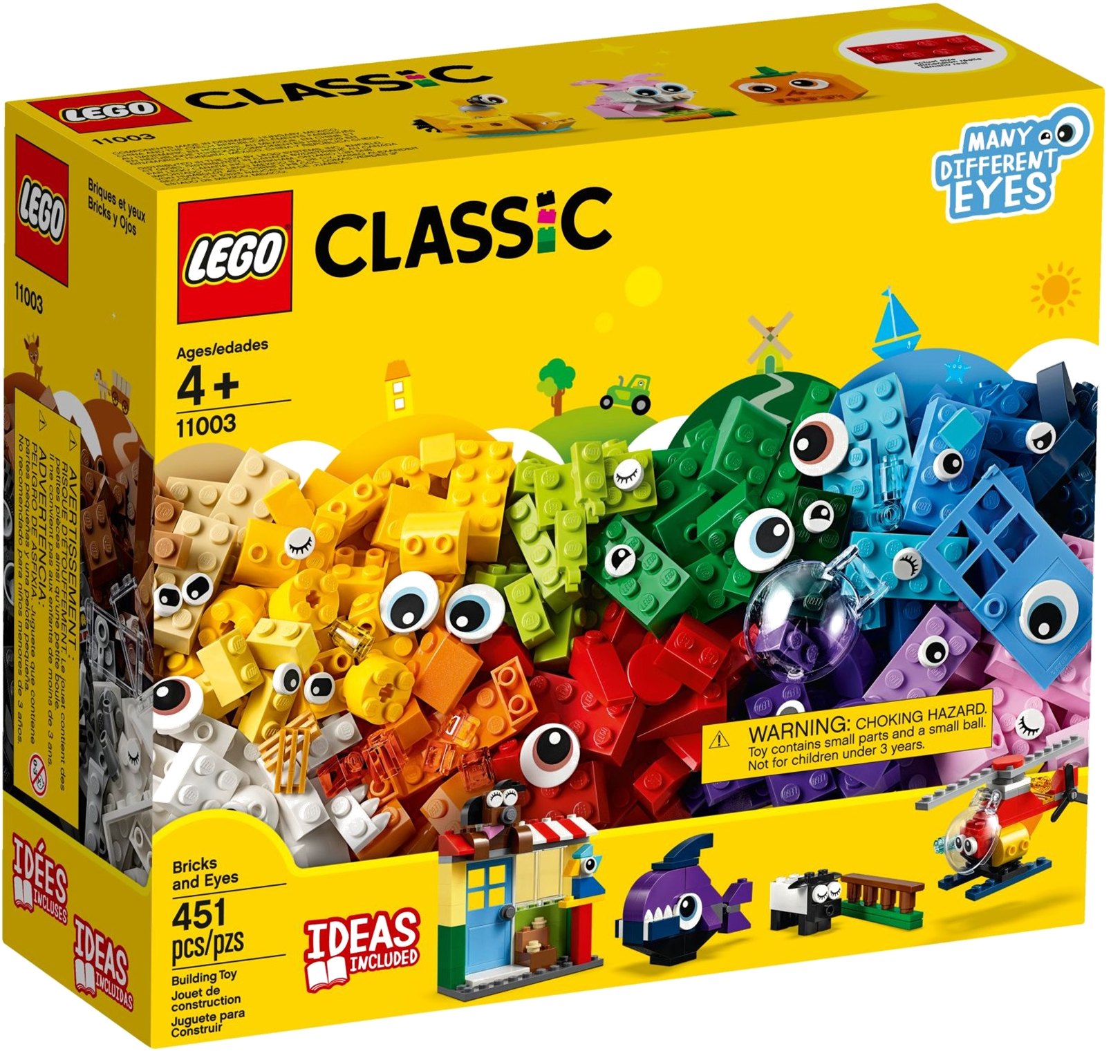 11003 Bricks And Eyes - Lego 11003 (1622x1525), Png Download