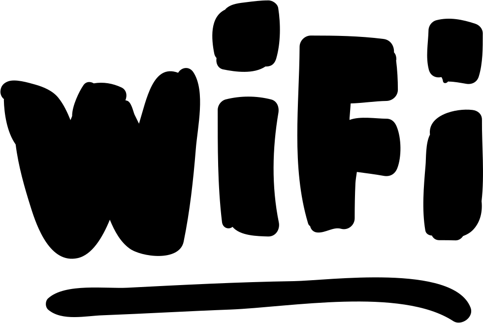 Wifi Handmade Symbol Comments (981x656), Png Download