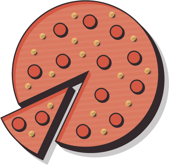 Pizza Icon 3 - Circle (768x607), Png Download