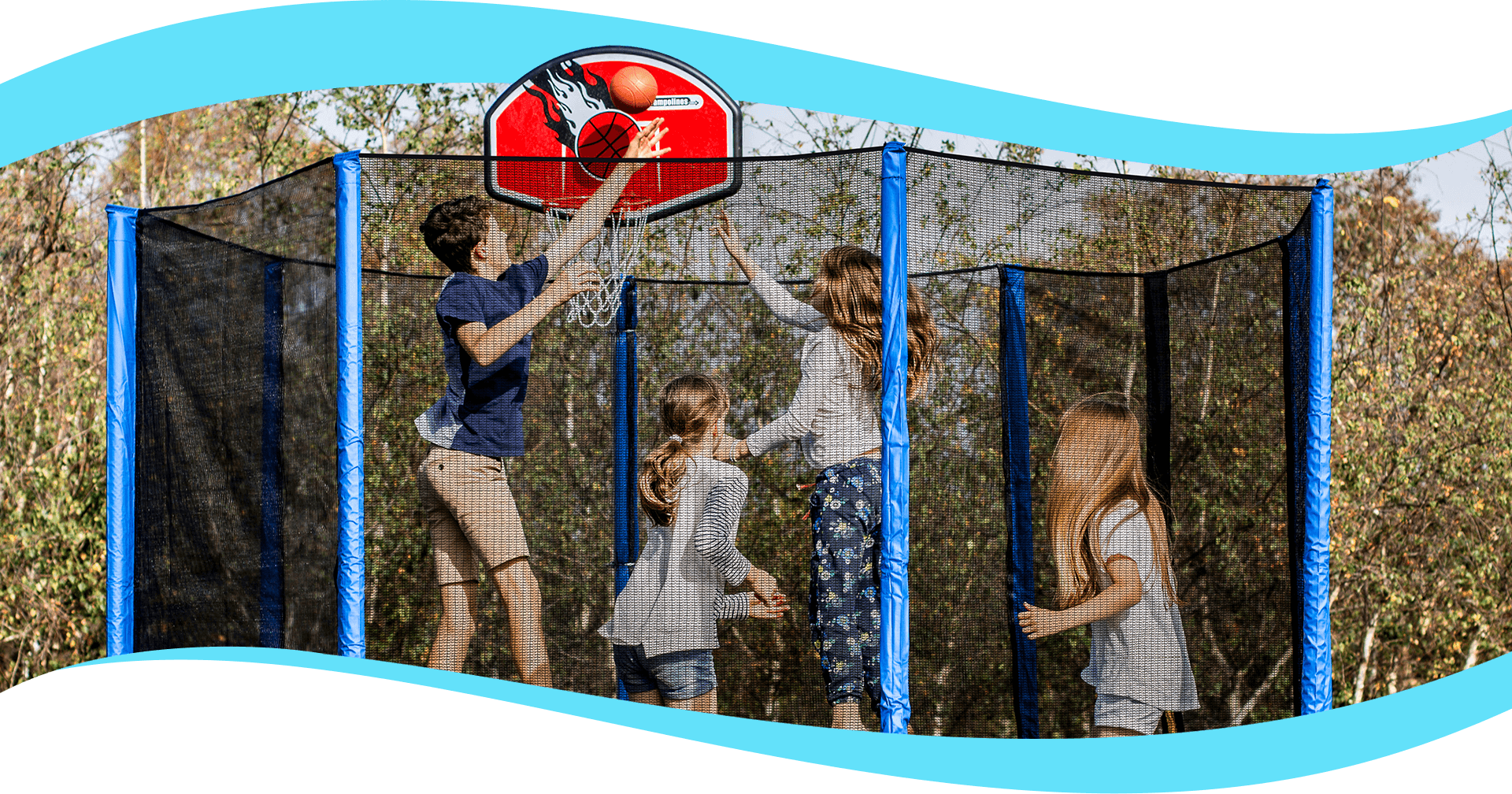 1trampoline Games - Net (1920x1008), Png Download