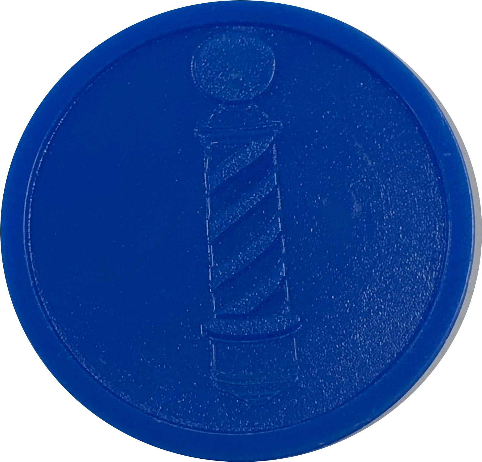 Blue Barber Pole Embossed Sides 29mm Plastic Tokens - Circle (1632x1572), Png Download