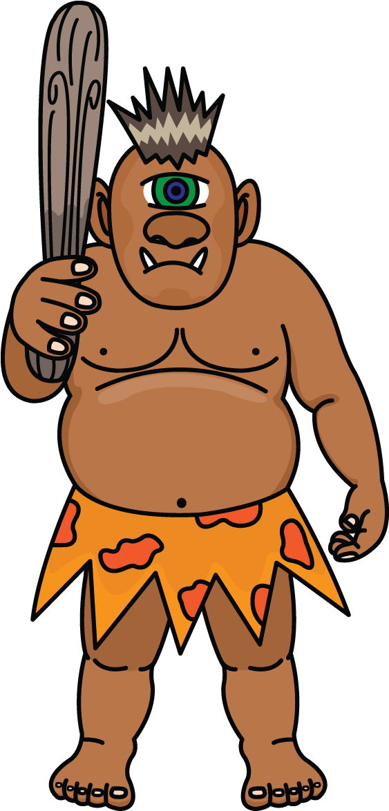 Scylla Clipart Greek Cyclops - Cyclops Easy To Draw (720x1280), Png Download