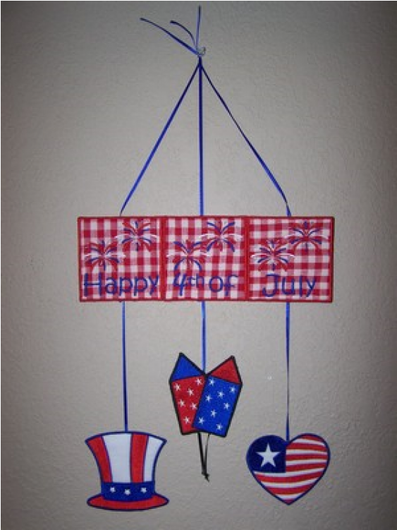 Happy 4th Of July Wall Hanging-4x4 - Flag Of The United States (750x750), Png Download