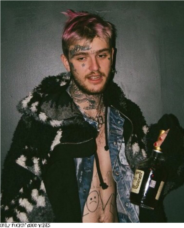 Model Image Graphic Image - Lil Peep (636x1373), Png Download