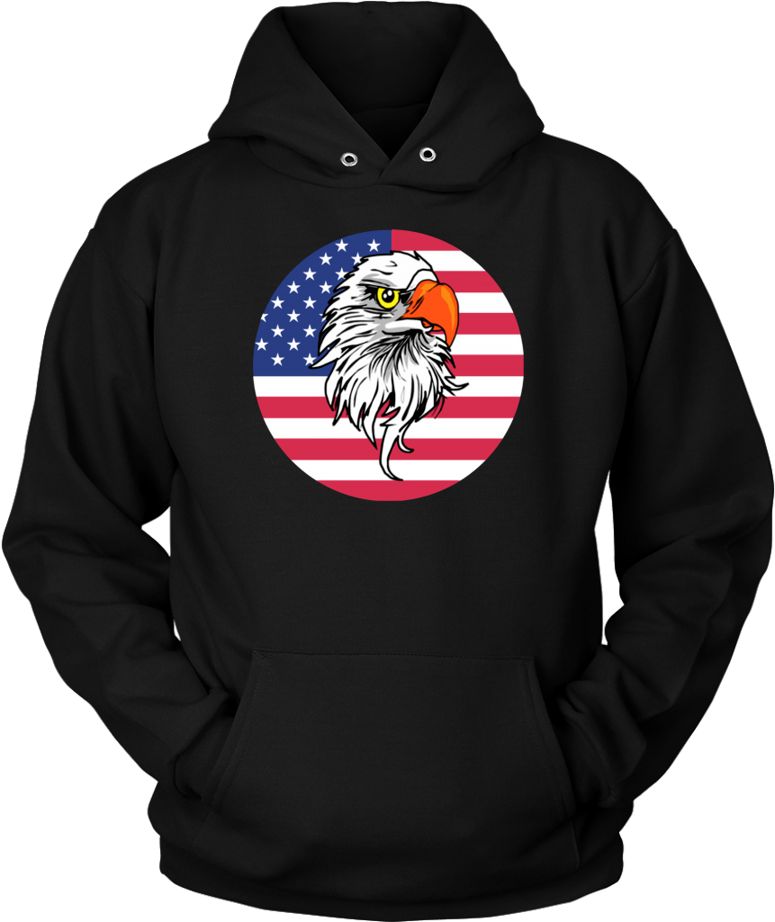Eagle American Flag - Shirt (1024x1024), Png Download