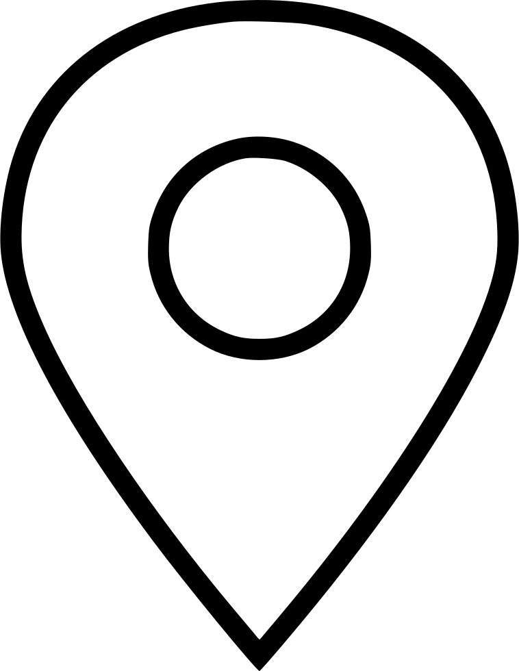 Png File Svg Icono Ubicacion Blanco Png (758x980), Png Download
