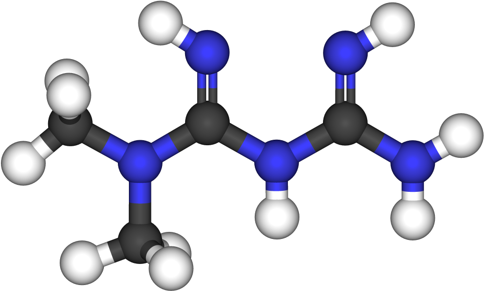 File - Metformin3d - Oxalate Ion In Guava (1000x612), Png Download