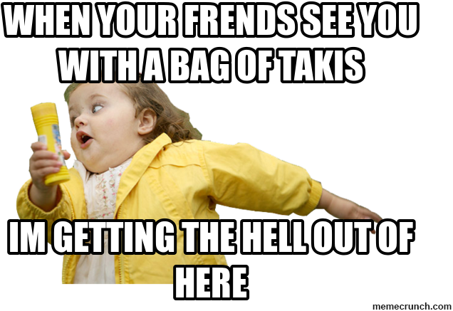 When Your Frends See You With A Bag Of Takis Oct 03 - Child (680x453), Png Download